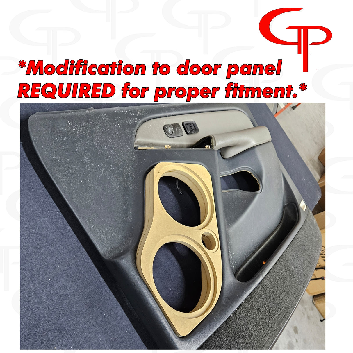 GM 00-06 Silverado Tahoe Yukon Suburban Front Door Baffles Flush Mount 2x 6.5" + Tweeter