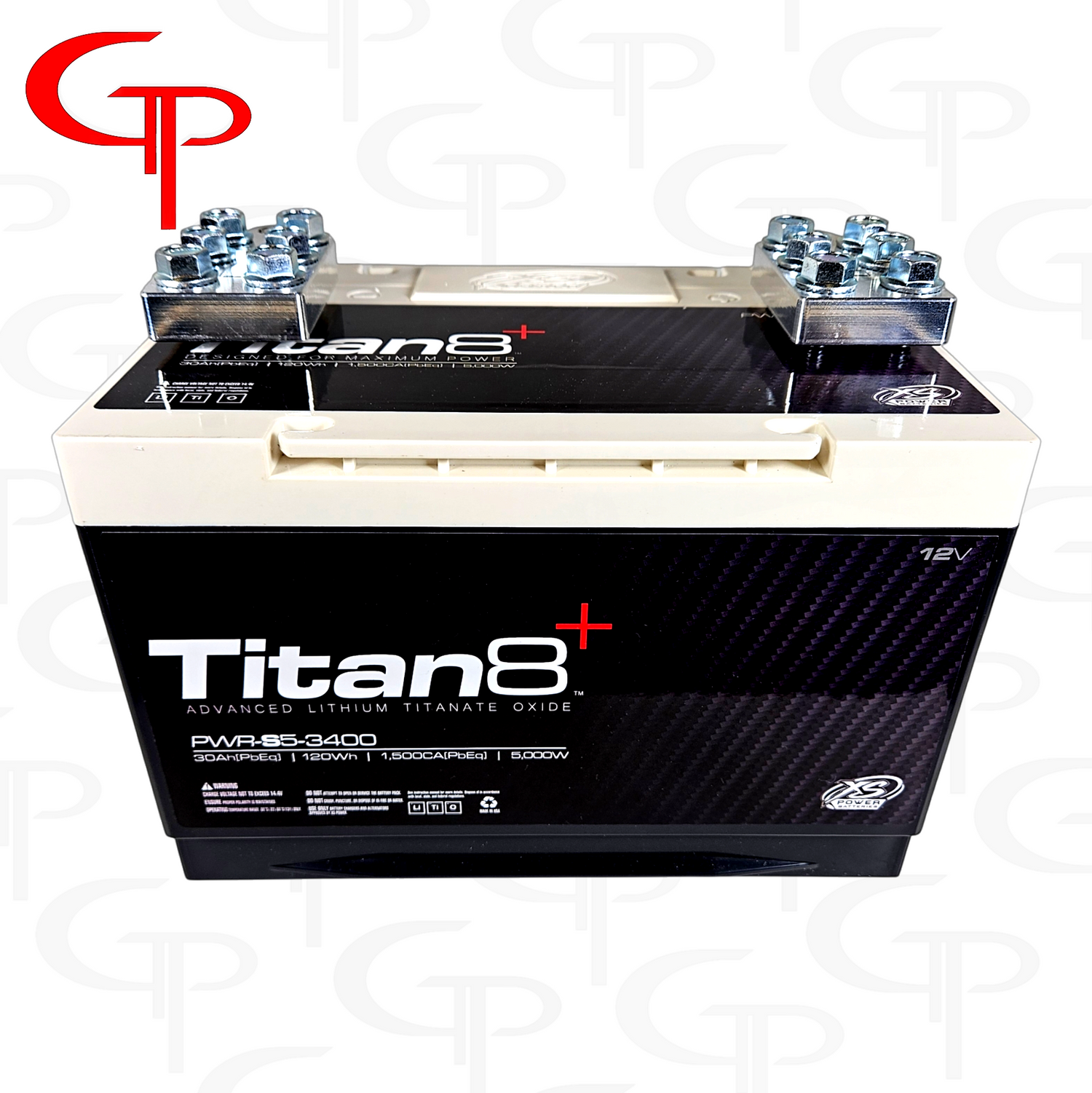 *XS POWER TITAN 8 3400 + FREE GP BOLT DOWN 6 SPOT TERMINALS