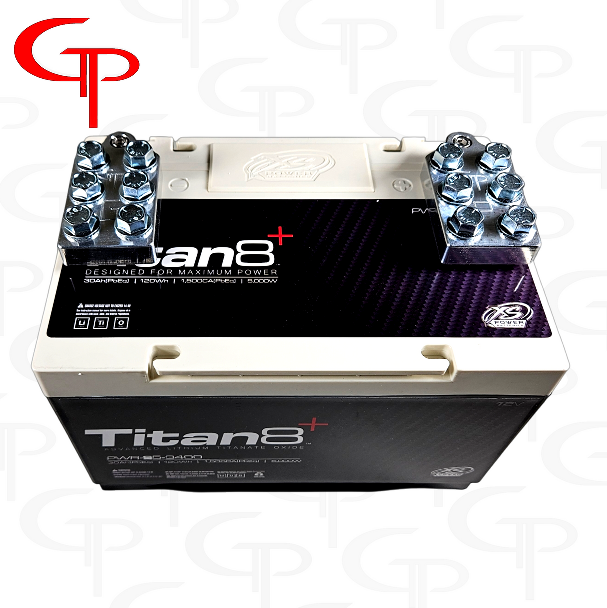 *XS POWER TITAN 8 3400 + FREE GP BOLT DOWN 6 SPOT TERMINALS