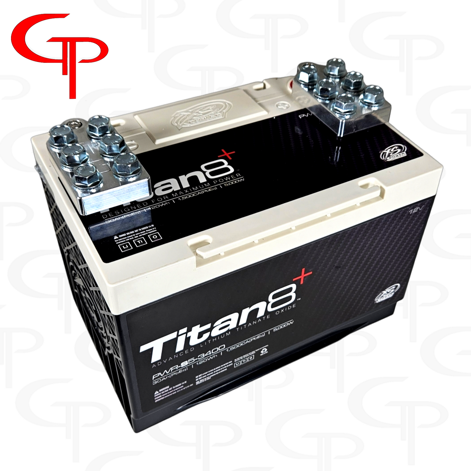 *XS POWER TITAN 8 3400 + FREE GP BOLT DOWN 6 SPOT TERMINALS