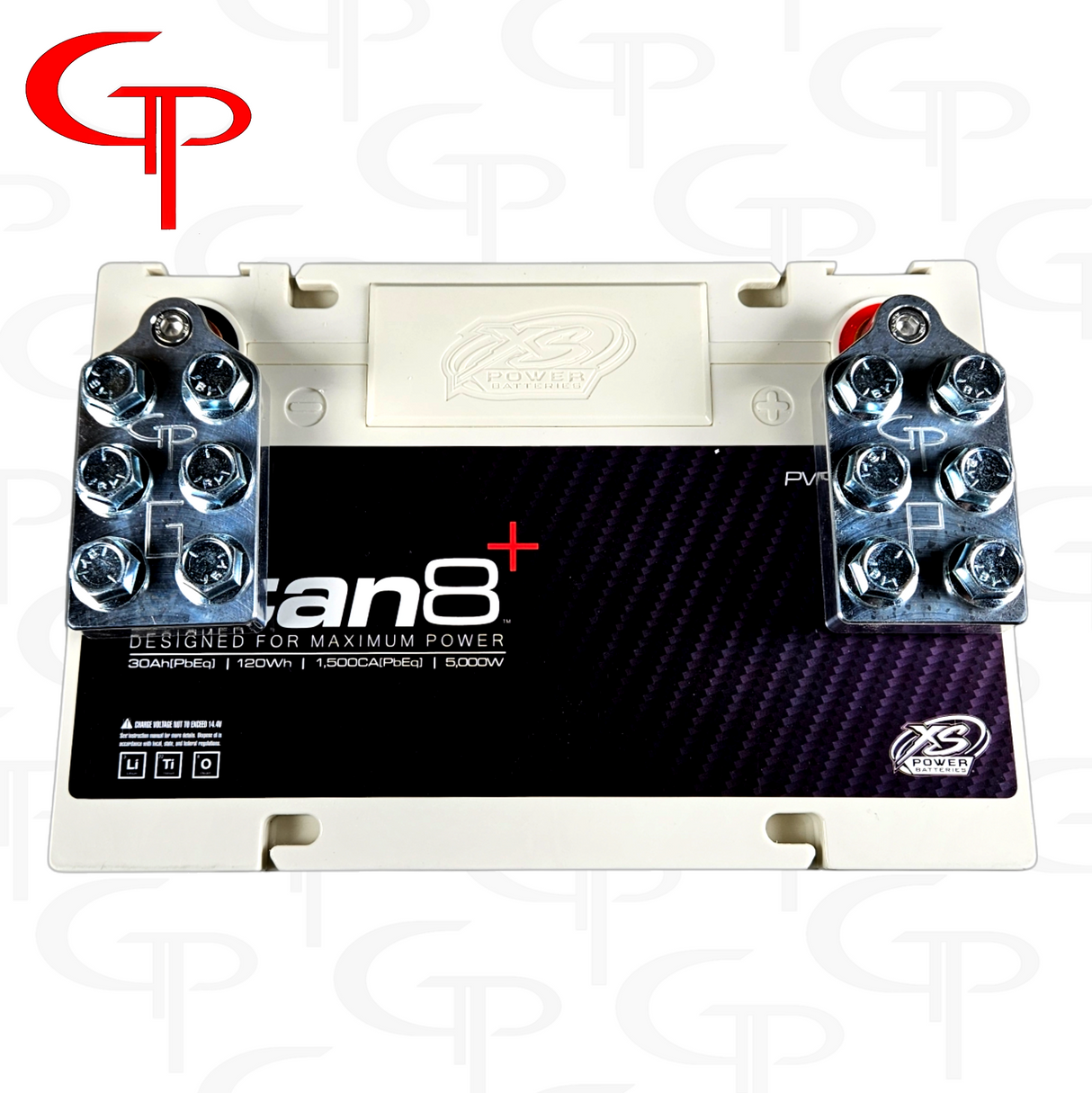 *XS POWER TITAN 8 3400 + FREE GP BOLT DOWN 6 SPOT TERMINALS