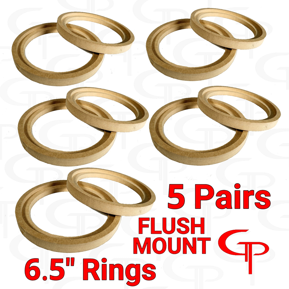DOORBUSTER GP 6.5" Flush Mount Speaker Rings 5 Pairs
