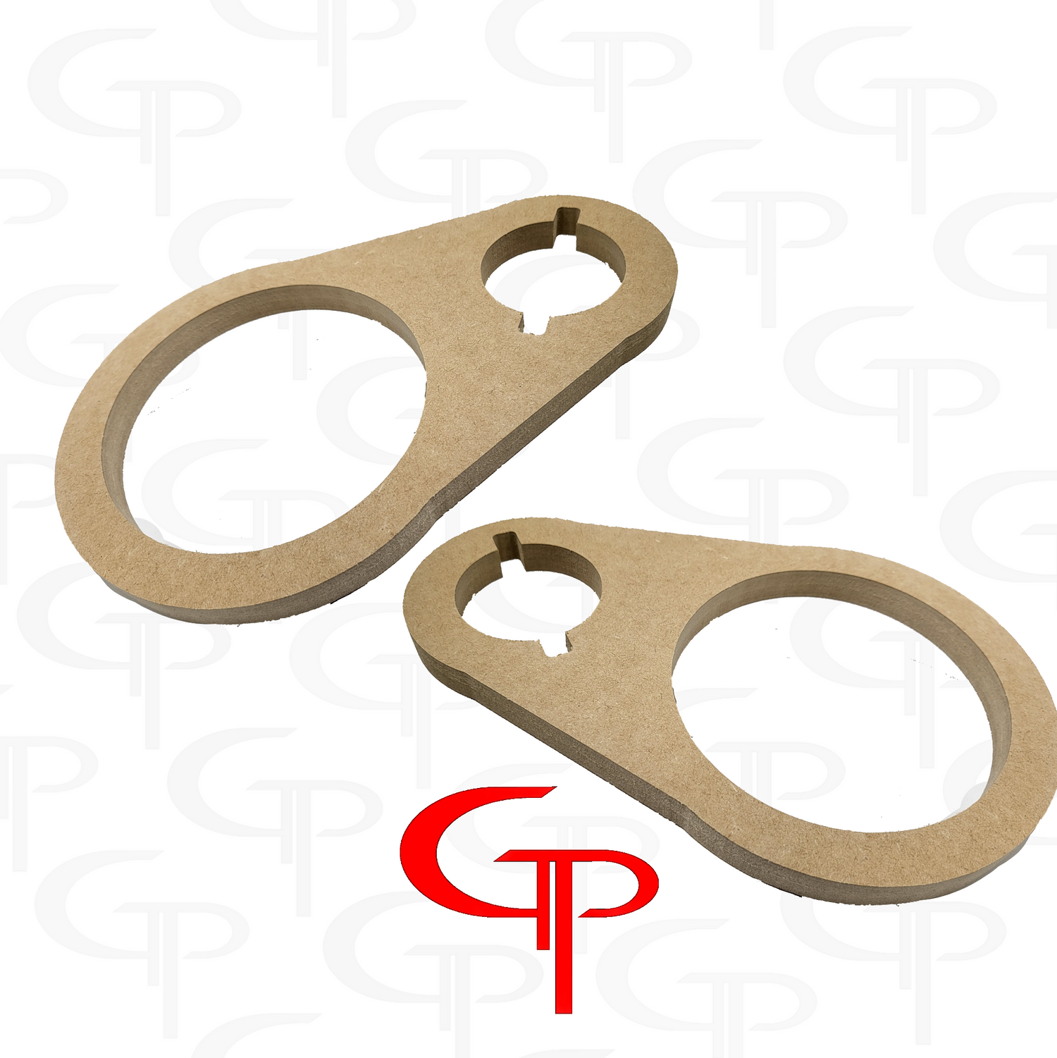 *GP 6.5 inch + Notched Super Tweeter CUSTOMIZED door pod baffle Pair