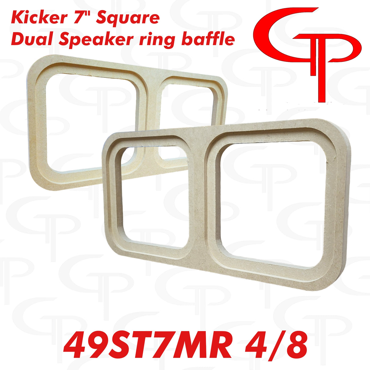 DUAL Flush Mount Kicker 7" inch 49ST7MR Speaker Baffles