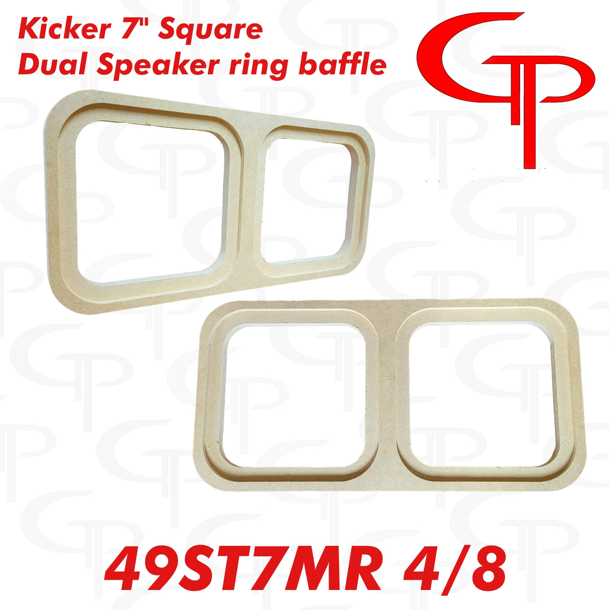 DUAL Flush Mount Kicker 7" inch 49ST7MR Speaker Baffles