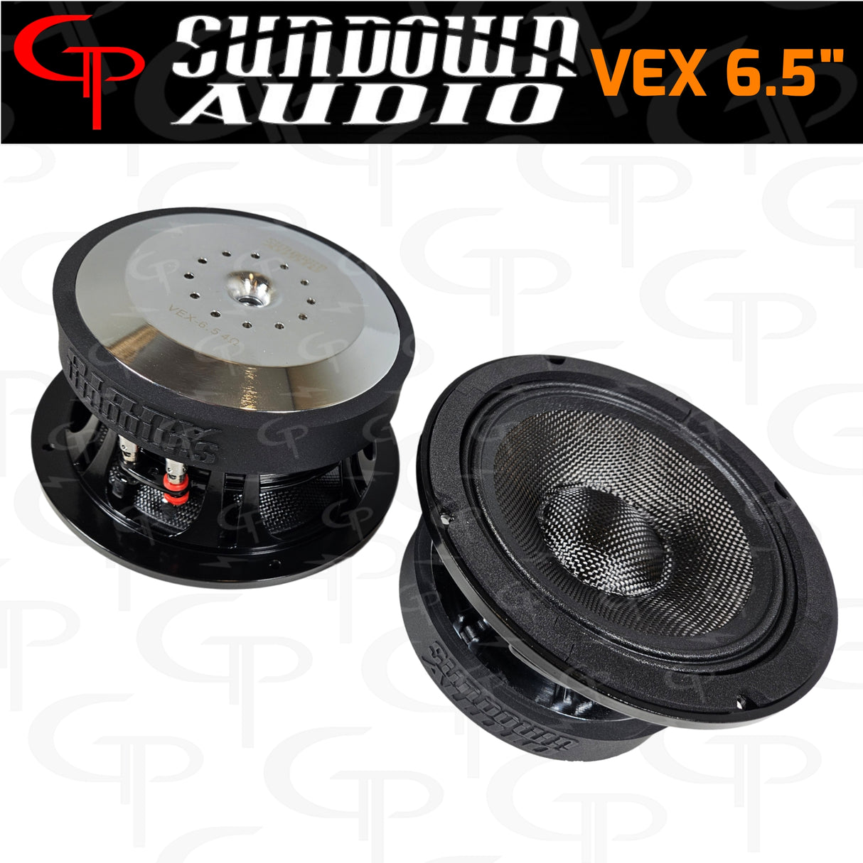 Sundown Audio VEX 6.5" 200 Watt Pro Audio Midrange Speakers 4 ohm (Pair)