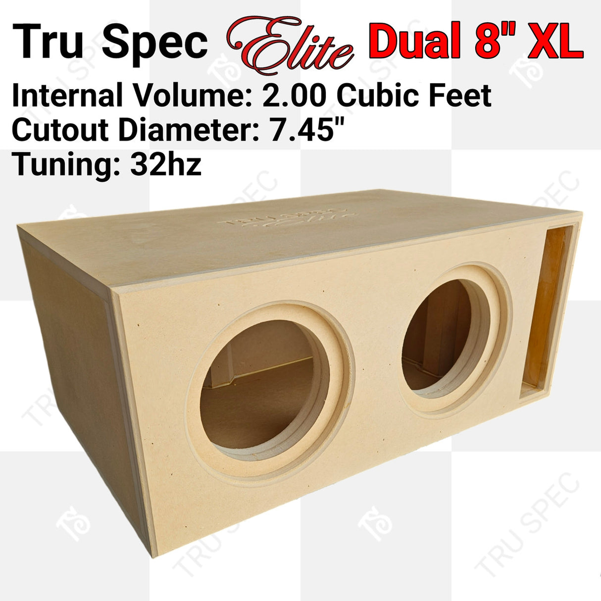 *Doorbuster Dual Sundown Audio Xv4 8" + Tru Spec Elite Enclosure Combo