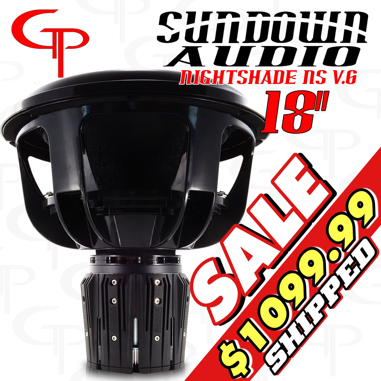 Sundown Audio Nightshade NS v.6 18" 3500 watt Subwoofer D1/D2