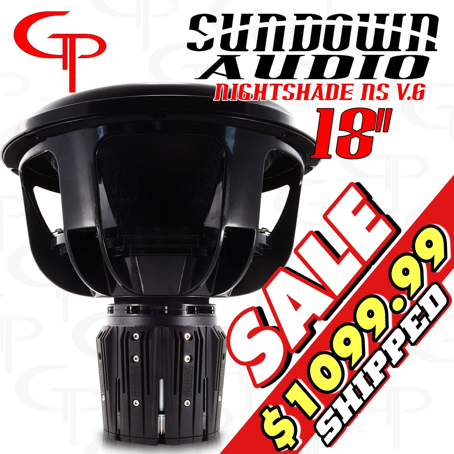 Sundown Audio Nightshade NS v.6 18" 3500 watt Subwoofer D1/D2
