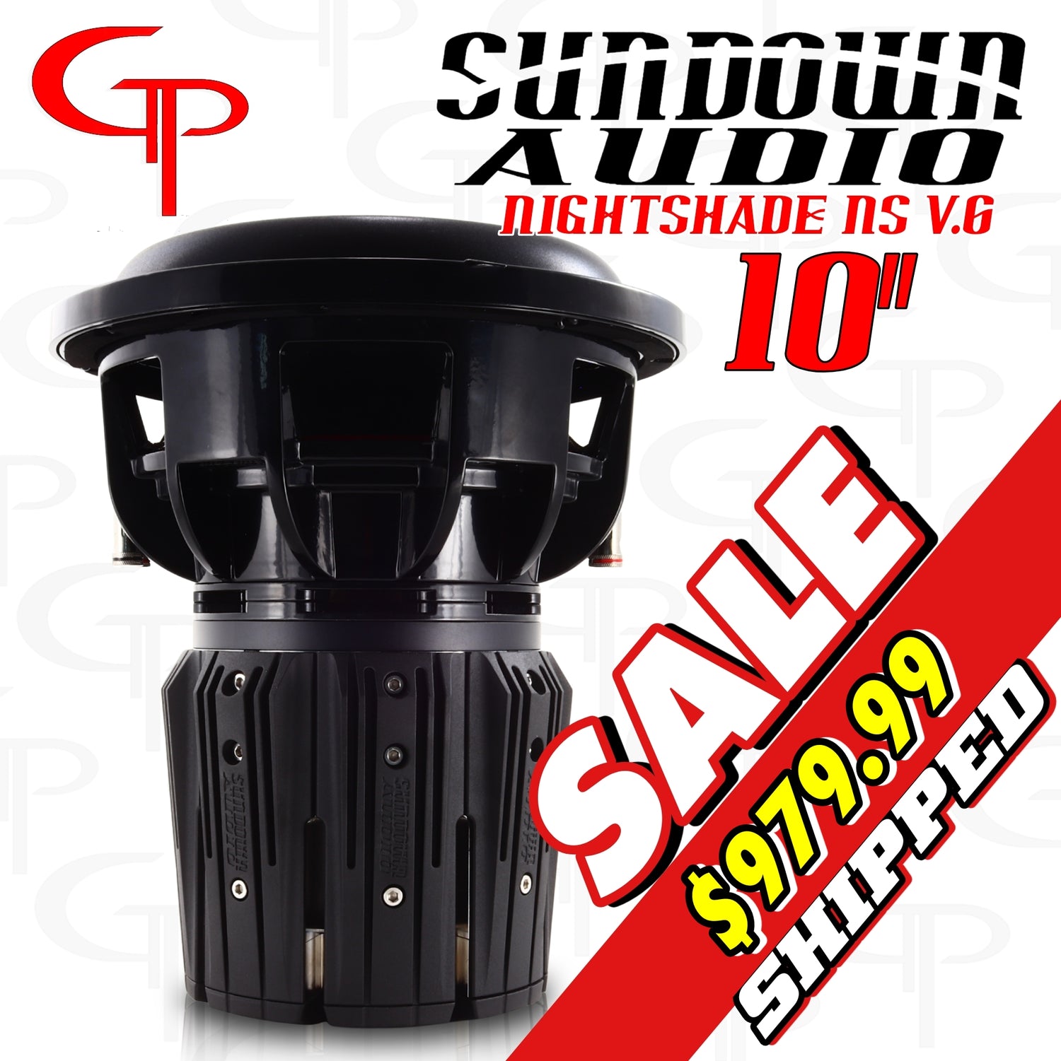 Sundown Audio Nightshade NS v.6 10" 3500 watt Subwoofer D1/D2