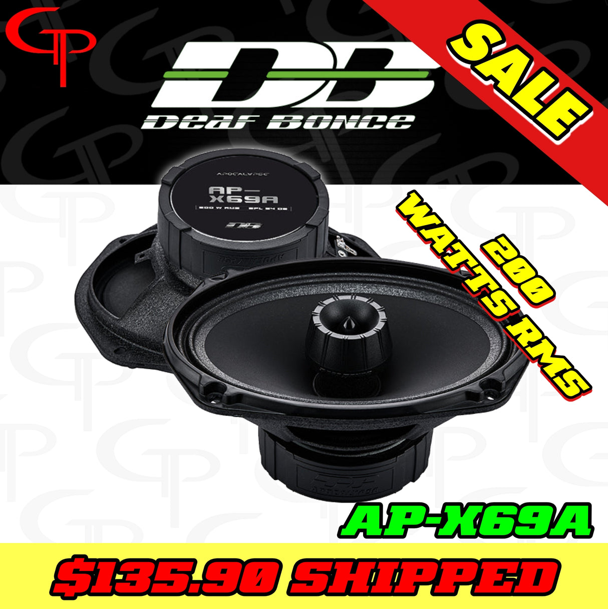 Apocalypse AP-X69A 6x9" w/ Super Tweeter Coaxial Speakers (Pair)