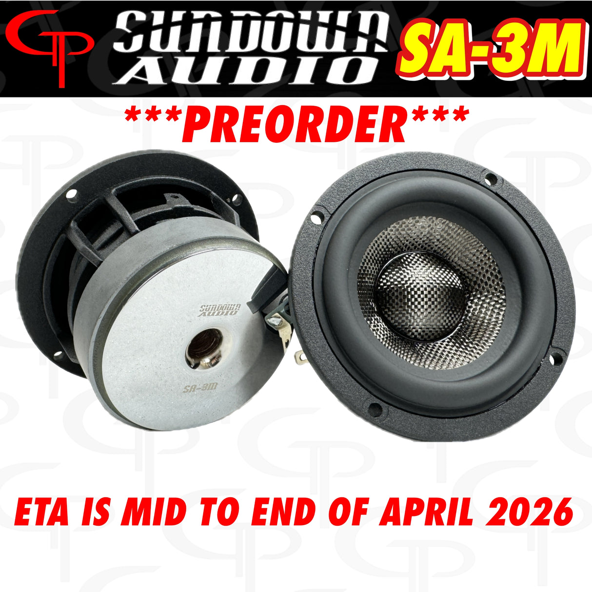 Sundown SA Series SA-3M 3" COMPONENT MIDRANGE Speakers (1 Pair)
