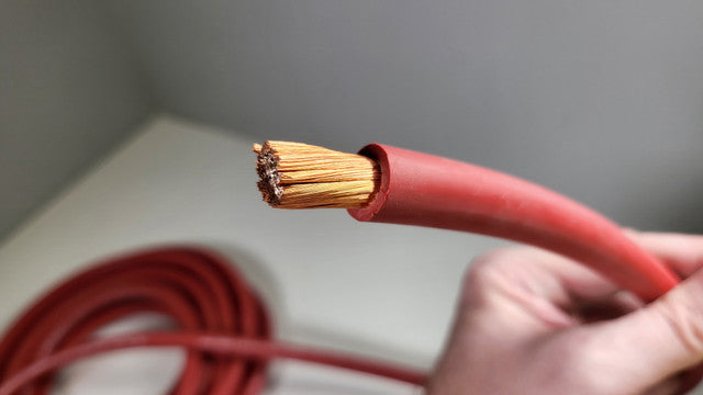 By The Foot 1/0 AWG OFC Red Tru Spec #TeamWeldingWire Copper Wire