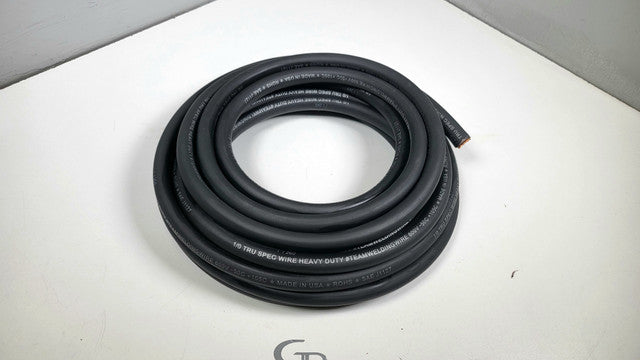 By The Foot 1/0 AWG OFC Black Tru Spec #TeamWeldingWire Copper Wire