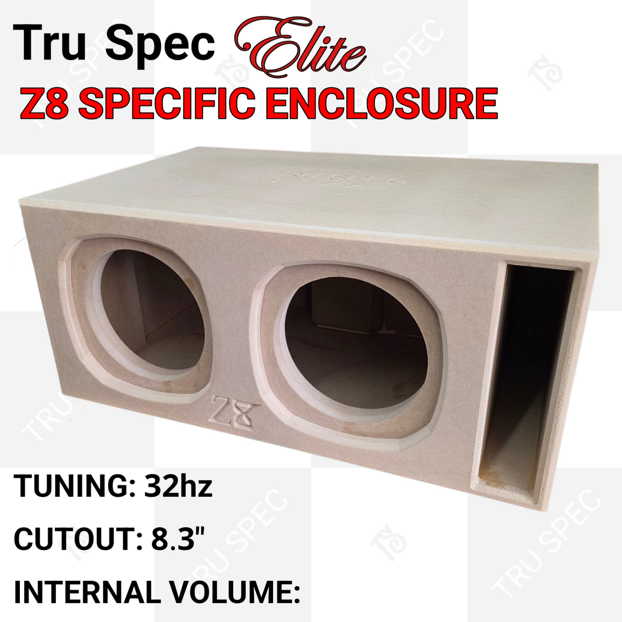 TRU SPEC Elite Sundown Z8 Dual 8" Subwoofer Enclosure