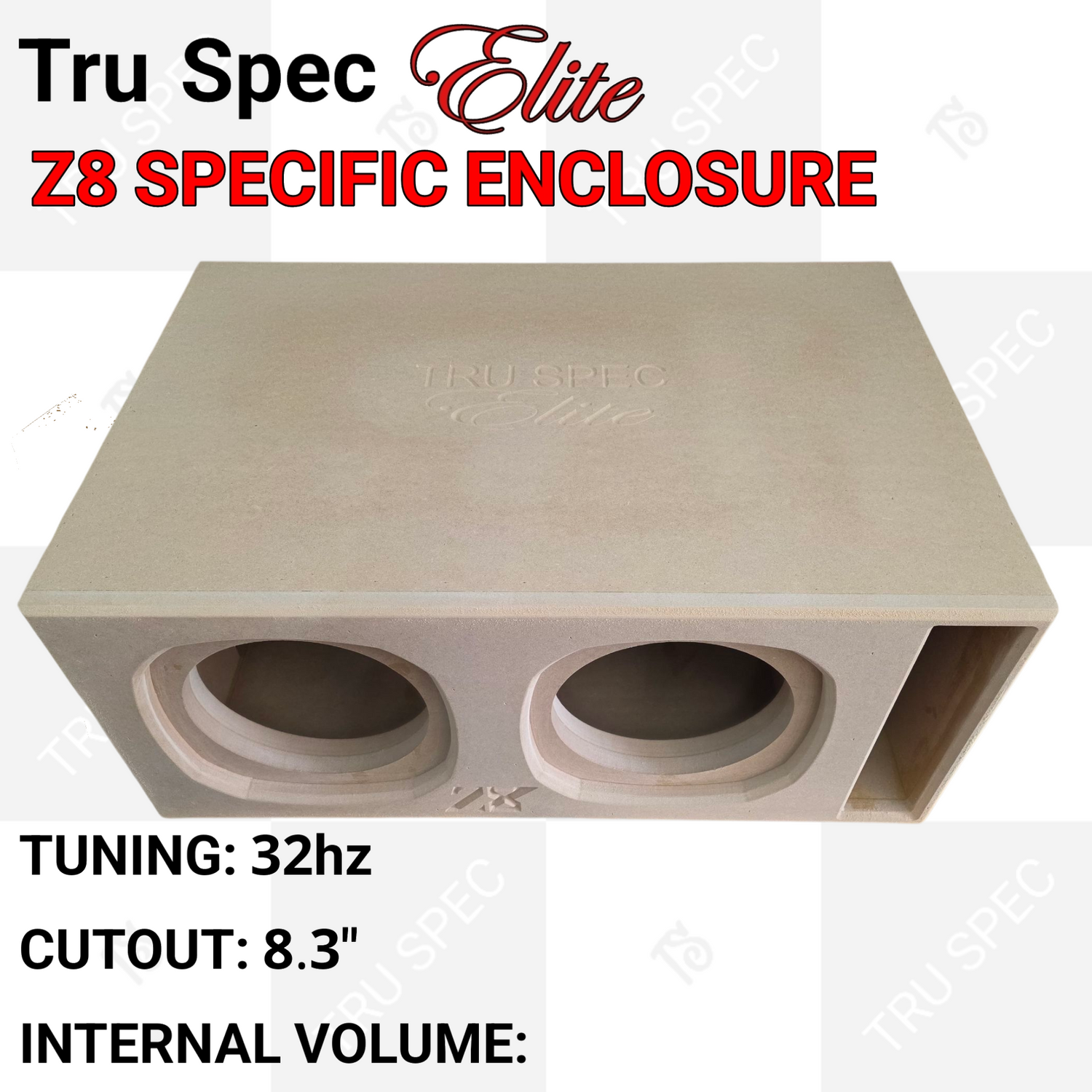 TRU SPEC Elite Sundown Z8 Dual 8" Subwoofer Enclosure