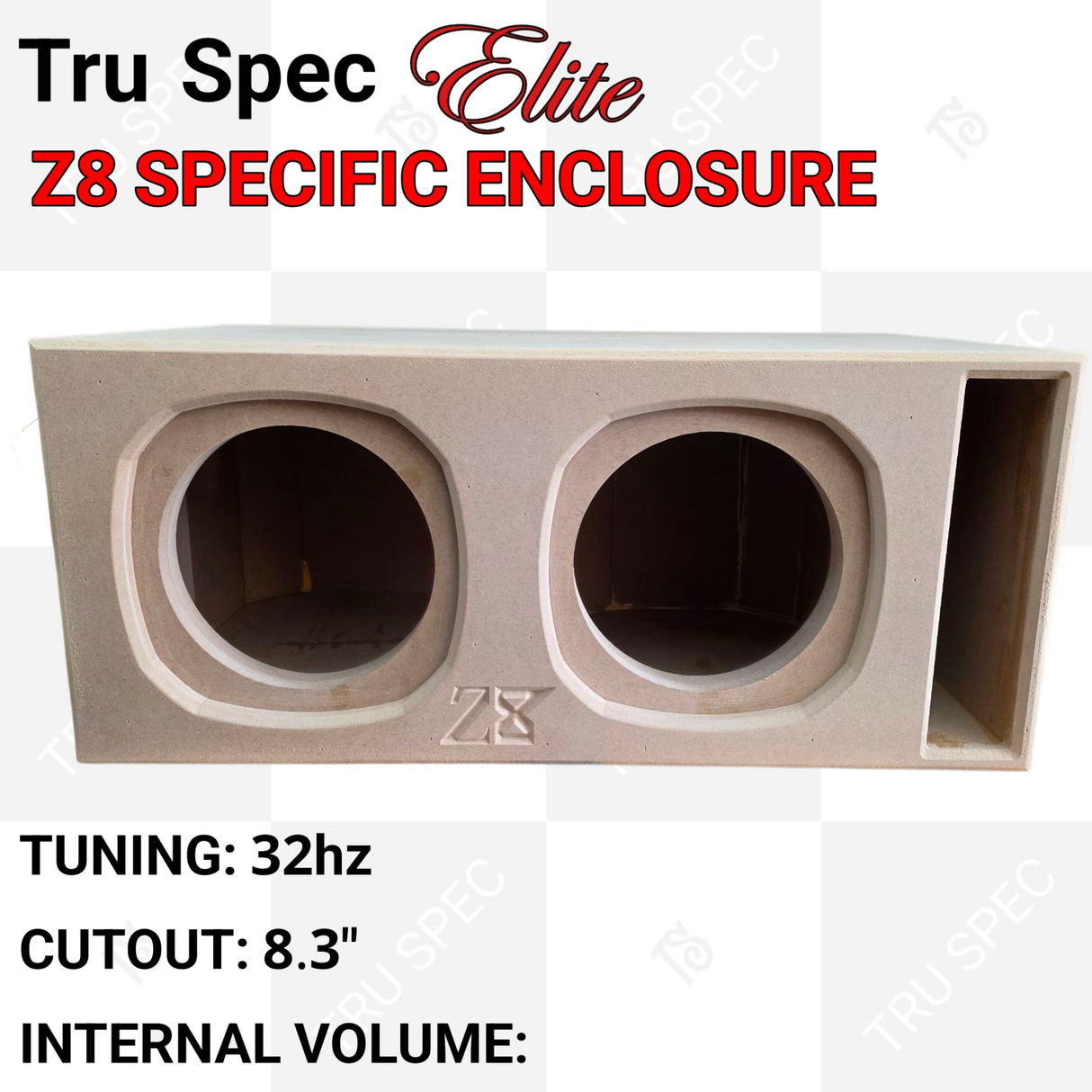 TRU SPEC Elite Sundown Z8 Dual 8" Subwoofer Enclosure