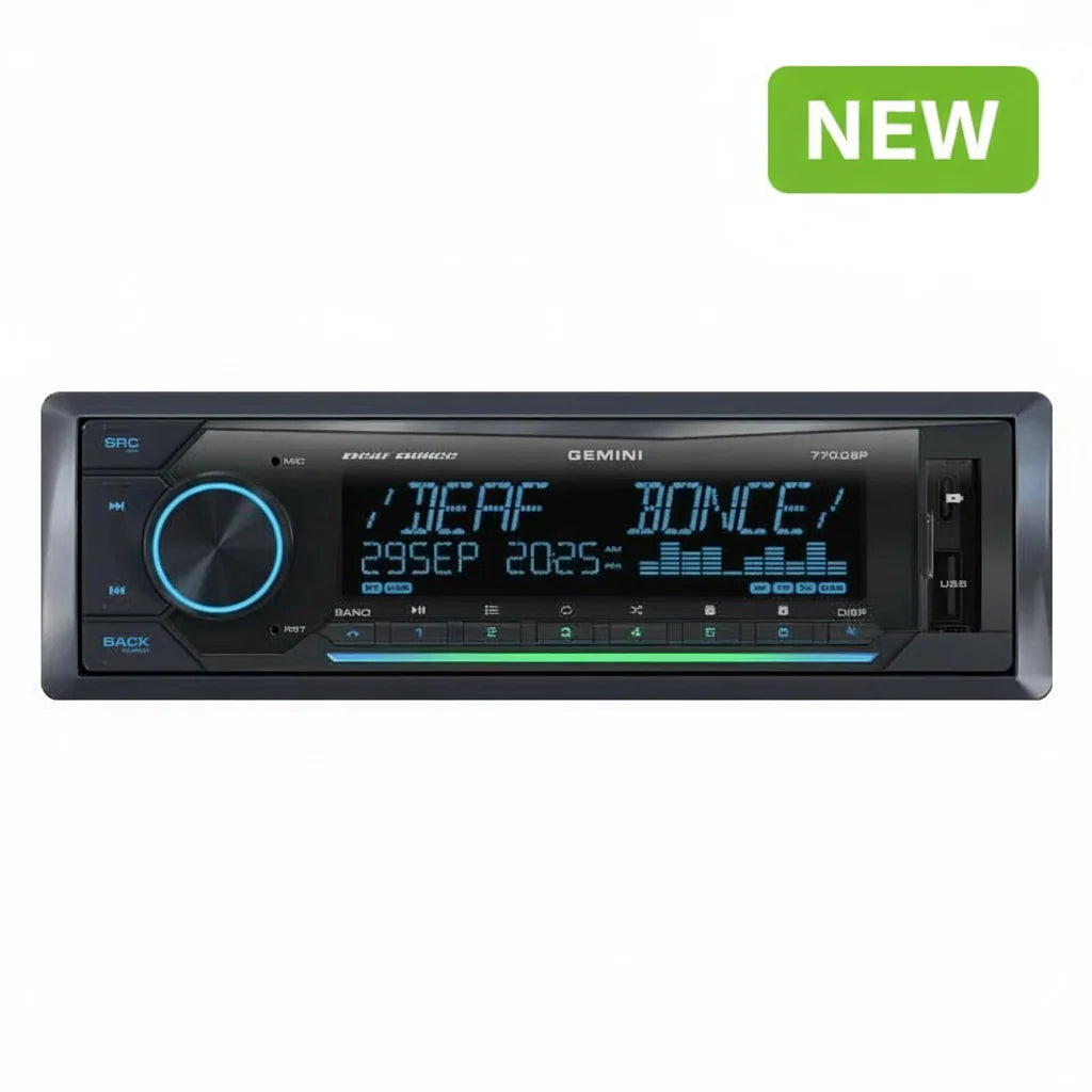 Deaf Bonce Gemini 770DSP HEAD UNIT 4 X 25W RMS 5.5v Output