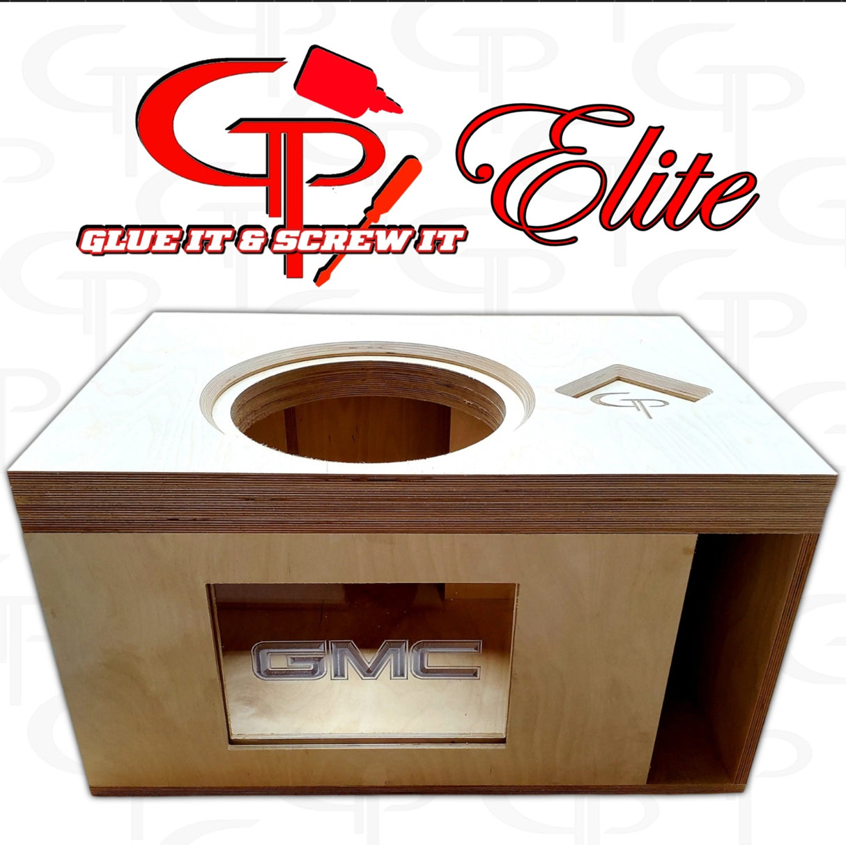 GP ELITE Single 8" Compact High Performance Glue it & Screw It Sub Enclosure