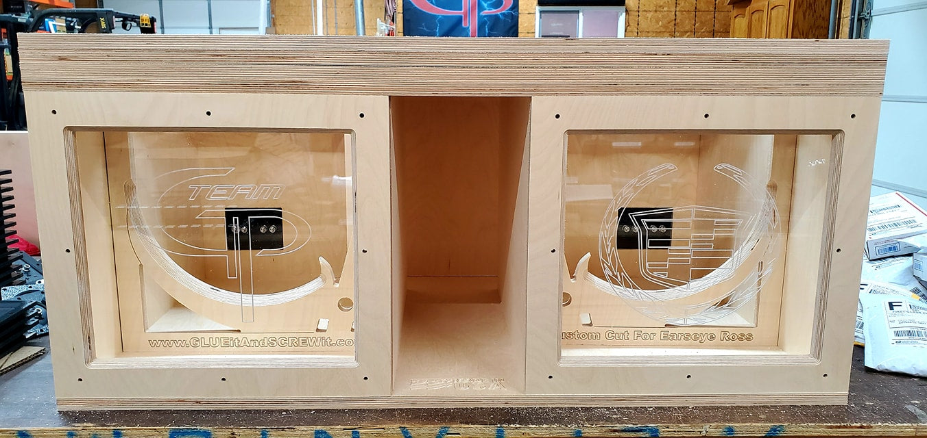 GP ELITE Single 12" Compact High Performance Glue it & Screw It Sub Enclosure