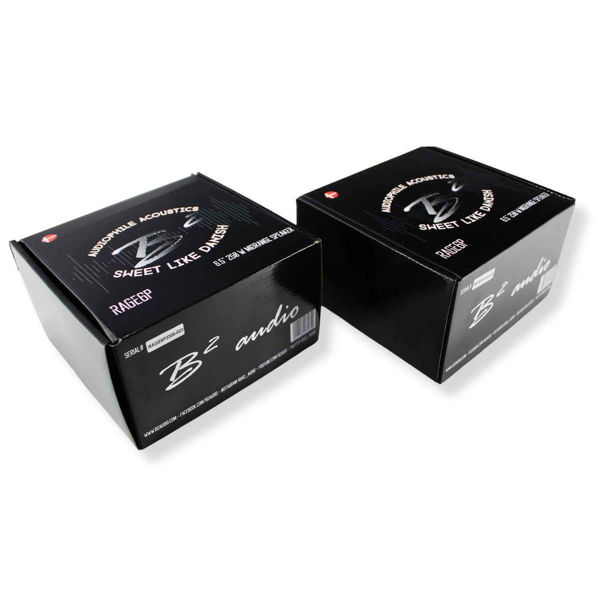 B2 Audio Rage 6.5" 4-Ohm 120W RMS Mid-Range Speaker Pair B2-RAGE6P