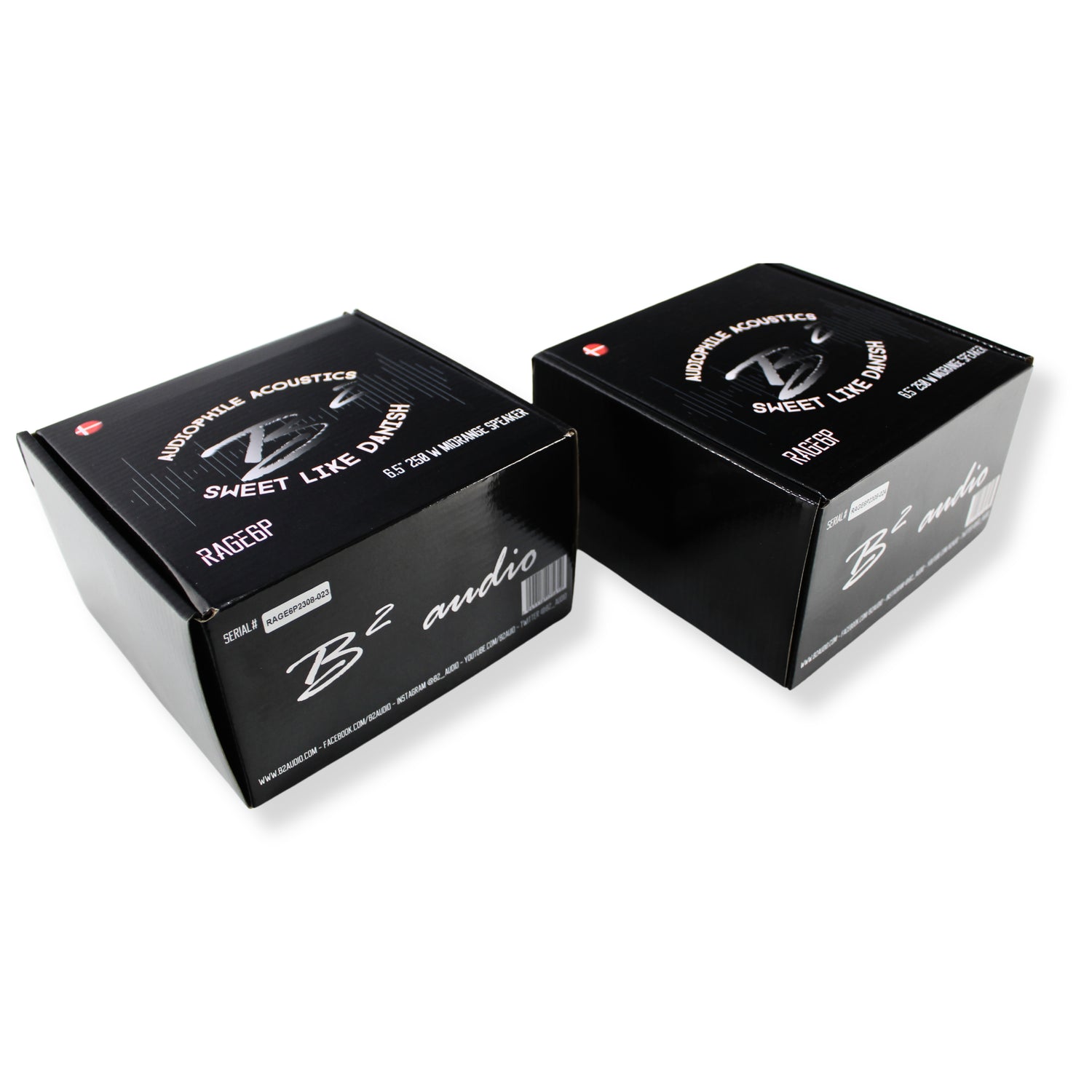 B2 Audio Rage 6.5" 4-Ohm 120W RMS Mid-Range Speaker Pair B2-RAGE6P