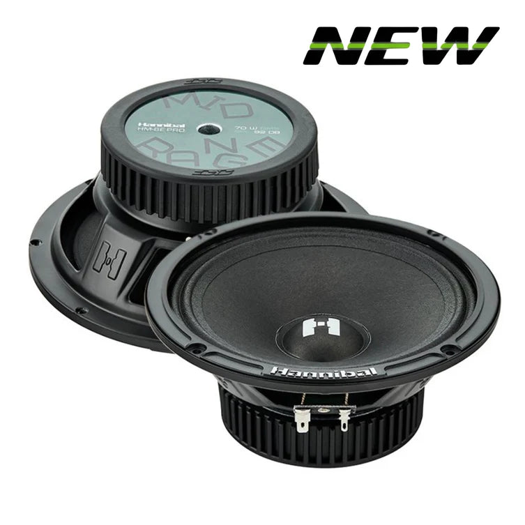 Deaf Bonce Hannibal HM-6E PRO 6.5" Mid-Range Speakers (Pair)