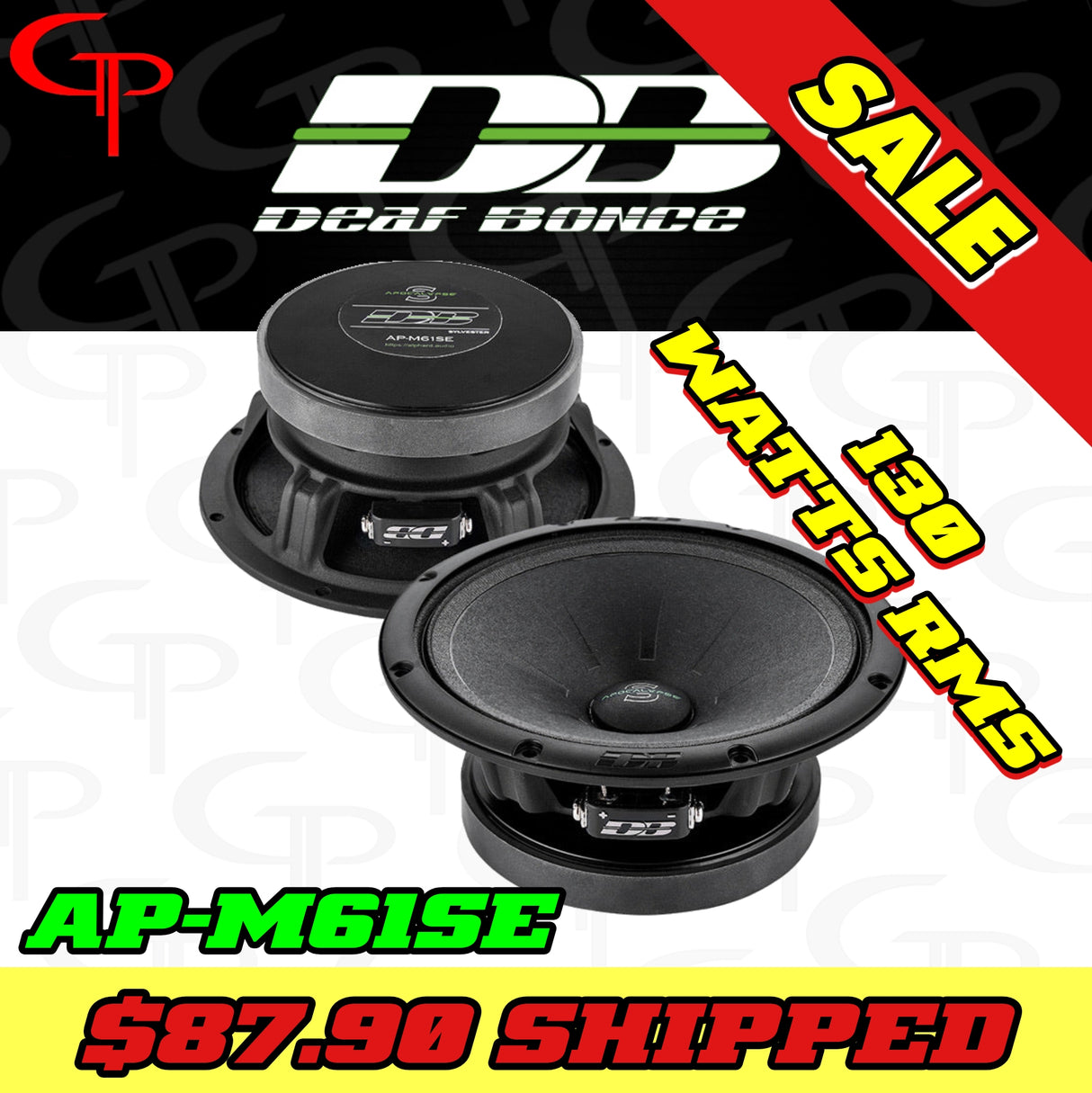 Deaf Bonce Apocalypse AP-M61SE | 6.5" Mid-Range Speakers (Pair)