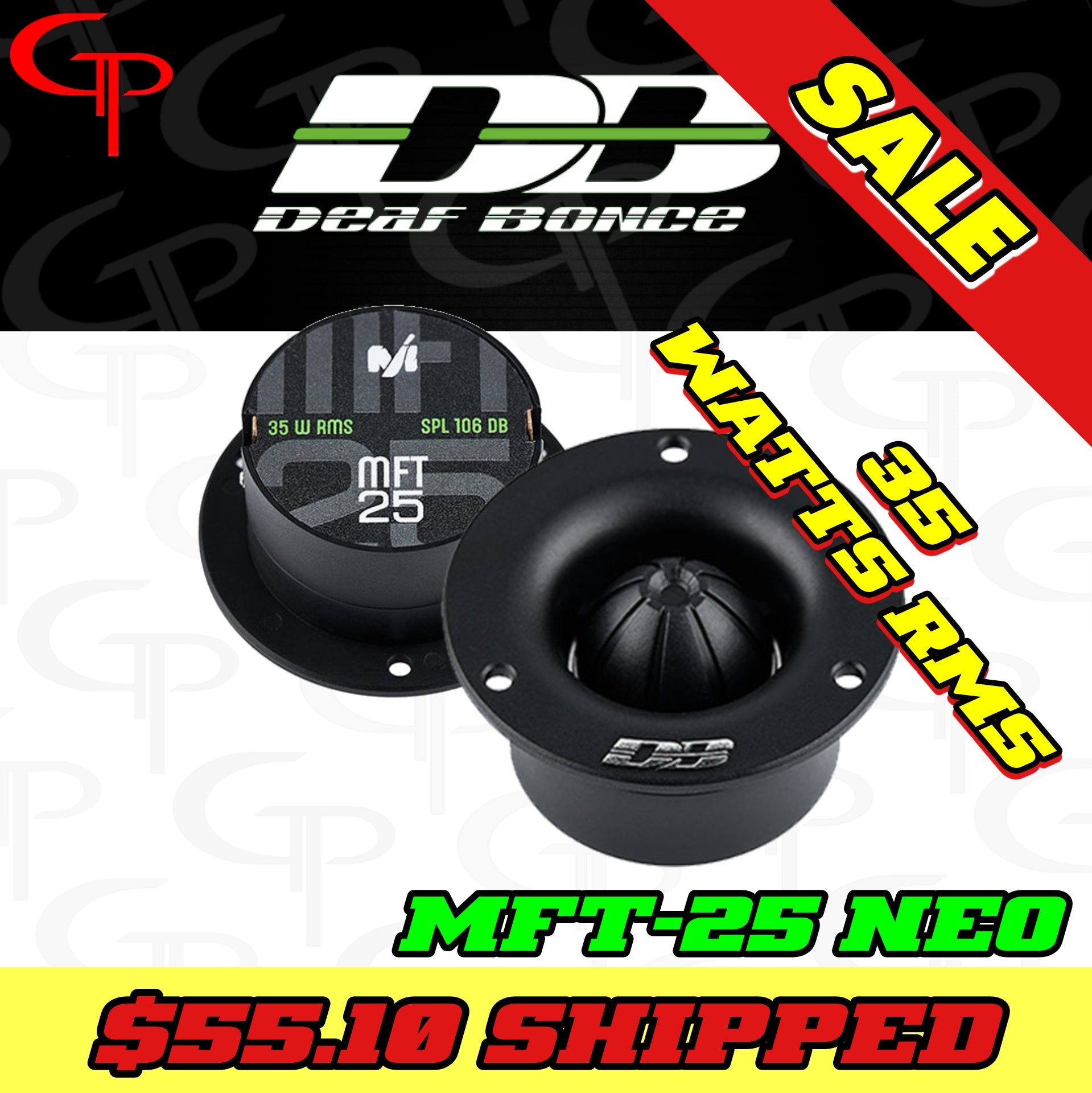 Deaf Bonce Machete MFT-25 | Tweeters (Pair) – GP Car Audio