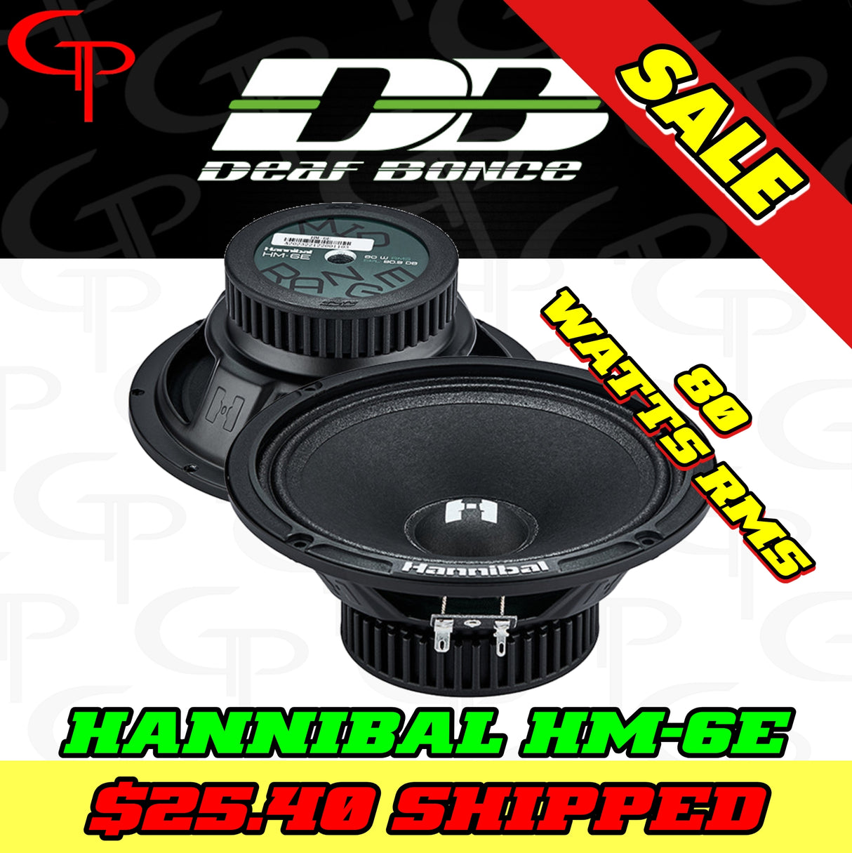 Deaf Bonce Hannibal HM-6E | 6.5" Mid-Range Speakers (Pair)