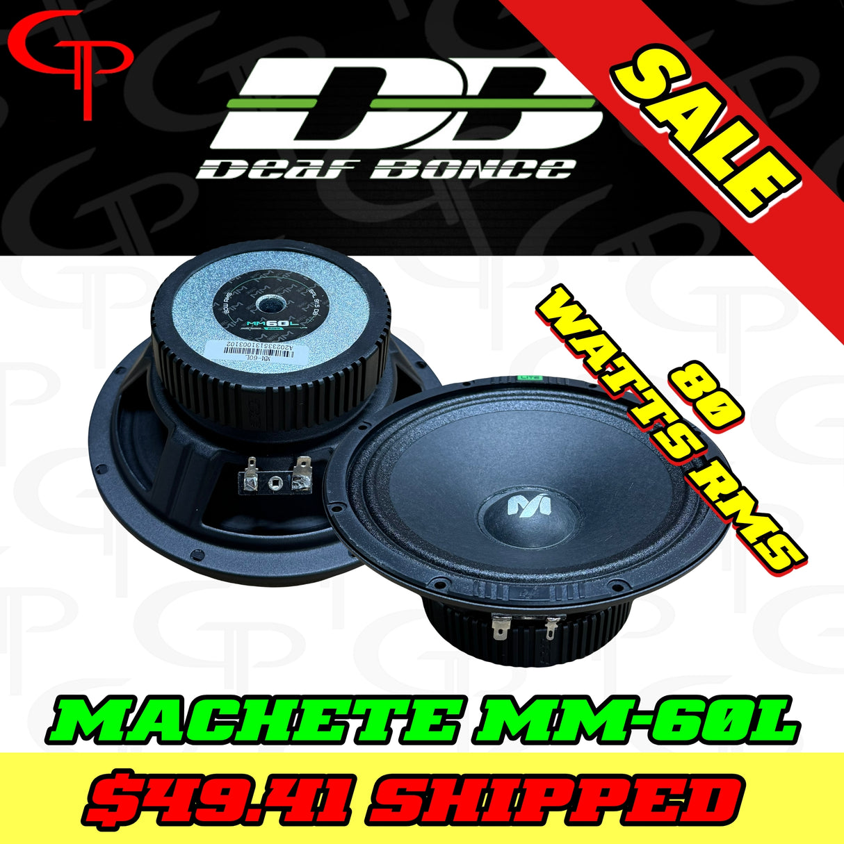 Deaf Bonce Machete MM-60L 6.5" Mid-Range Speakers (Pair)