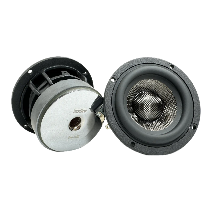 Sundown SA Series SA-3M 3" COMPONENT MIDRANGE Speakers (1 Pair)