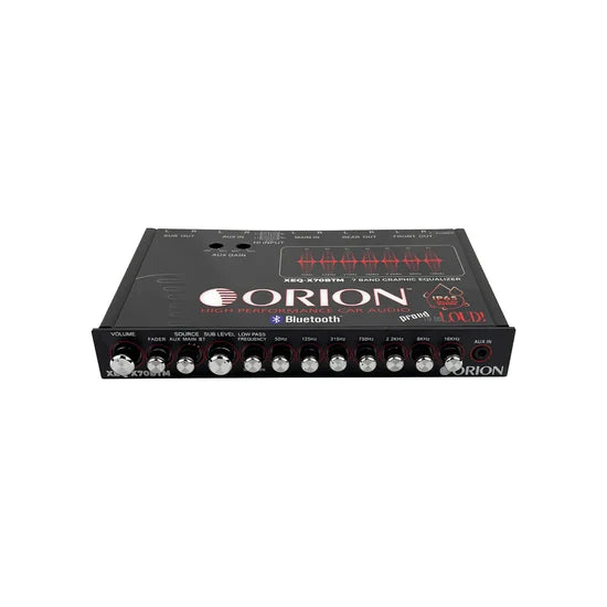 *CLOSEOUT* ORION XEQ-X70BTM 7-Band Graphic Equalizer w/ BLUETOOTH MARINE GRADE