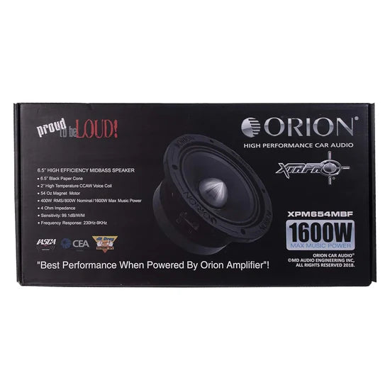 *CLOSEOUT* ORION XTR 6.5" MIDBASS SPEAKERS 400W RMS XPM654MBF