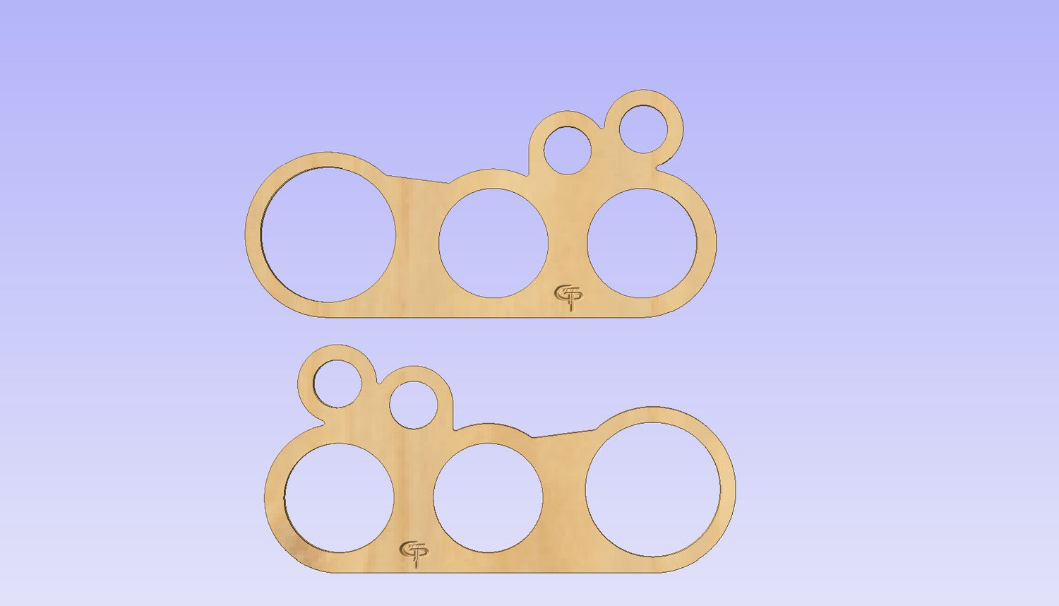 GP 8" + Dual 6.5" + Dual Super Tweeter Door Pod Baffle (Pair)