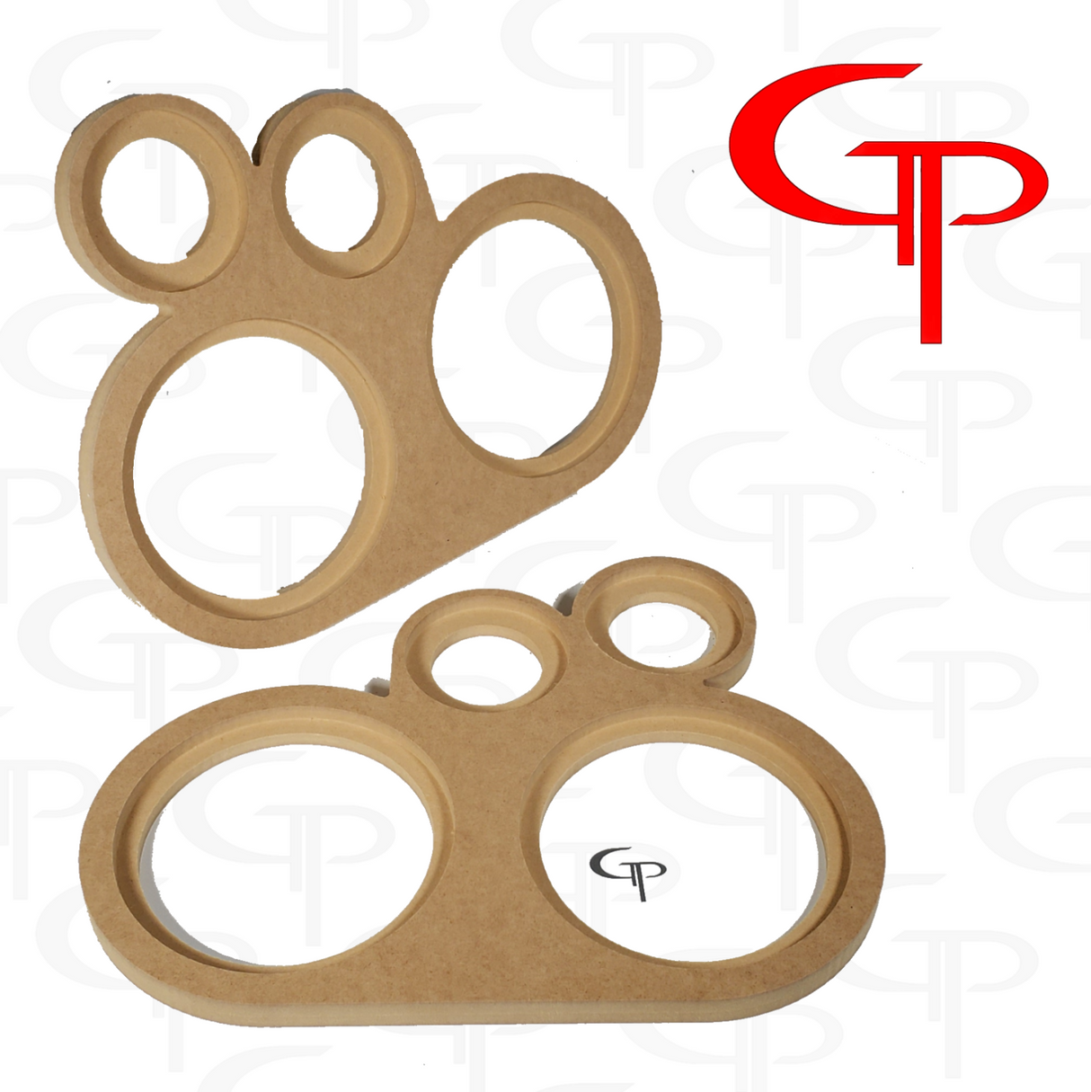 DOORBUSTER GP Flush Mount Dual 6.5" + Dual Super Tweeter Door Pod Baffle (Pair)