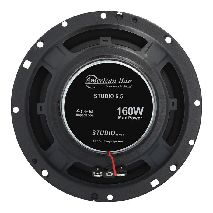 AMERICAN BASS STUDIO 6.5" COAXIAL SPEAKERS 80 WATTS RMS