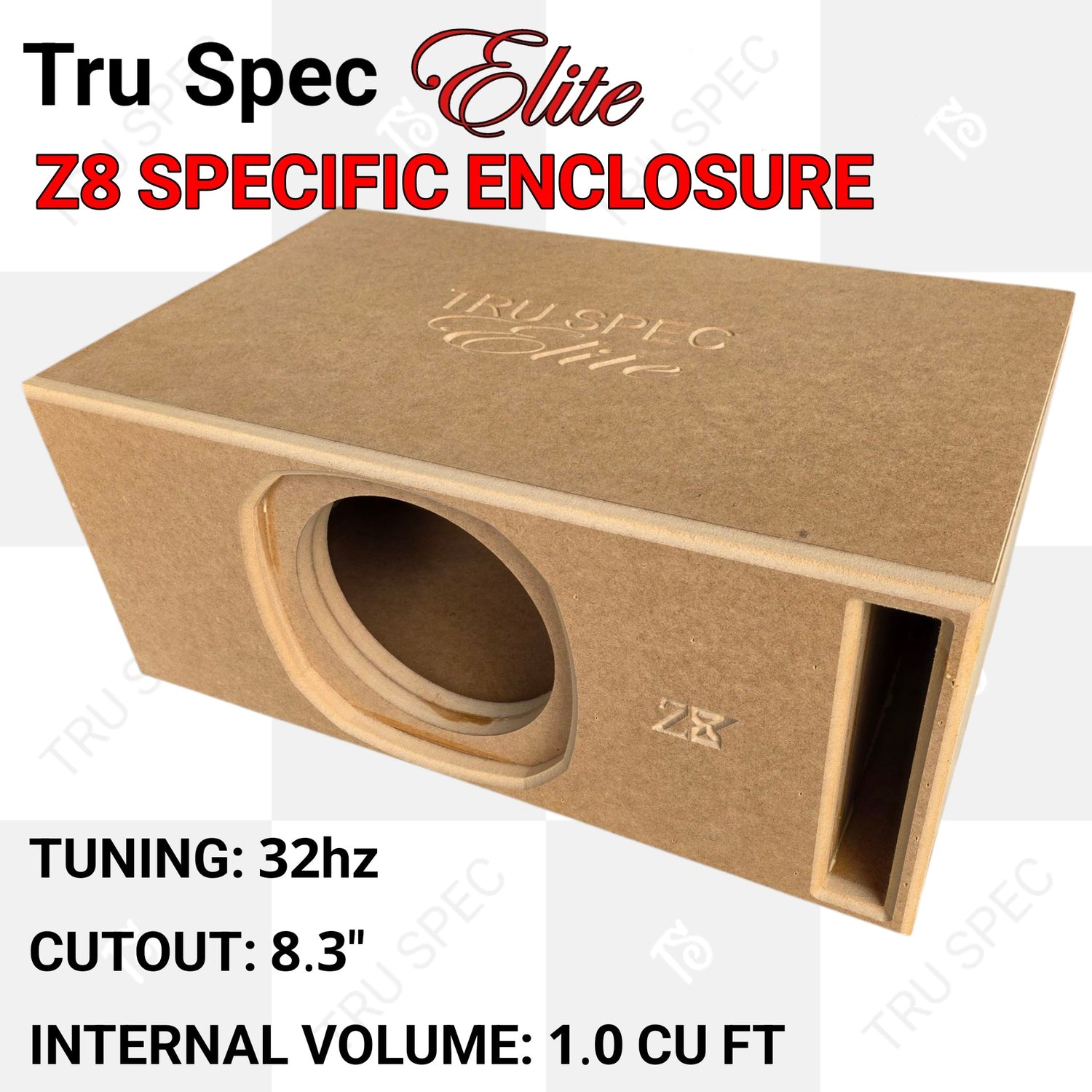 TRU SPEC Elite Sundown Z8 Single 8" Subwoofer Enclosure