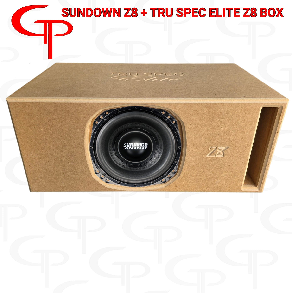 LOADED SUNDOWN Z8 8" SUBWOOFER + TRU SPEC ELITE Z8 ENCLOSURE