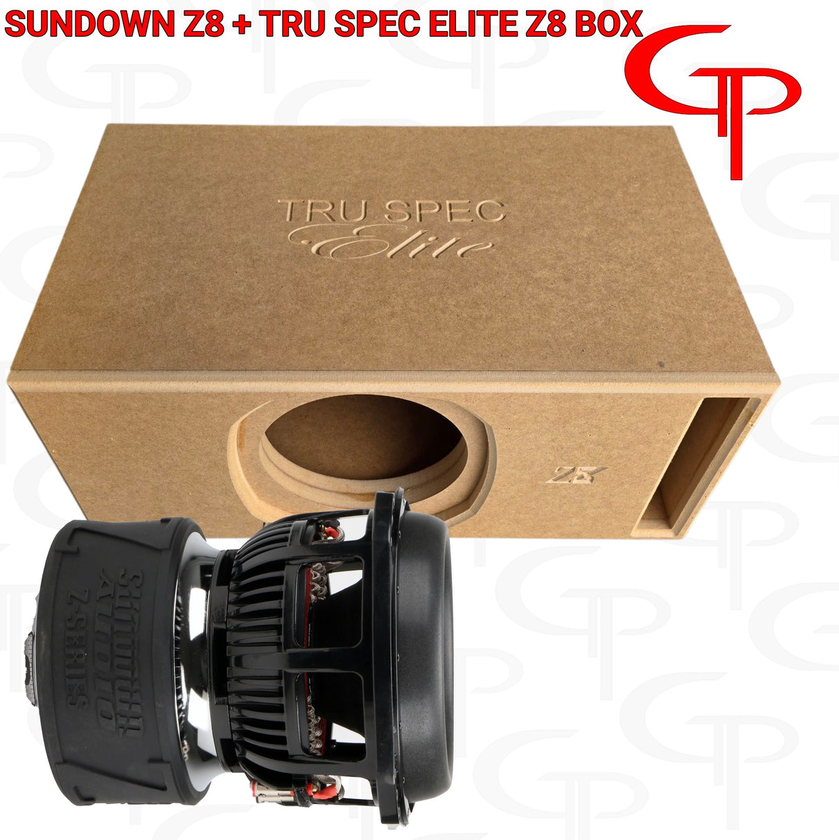 LOADED SUNDOWN Z8 8" SUBWOOFER + TRU SPEC ELITE Z8 ENCLOSURE