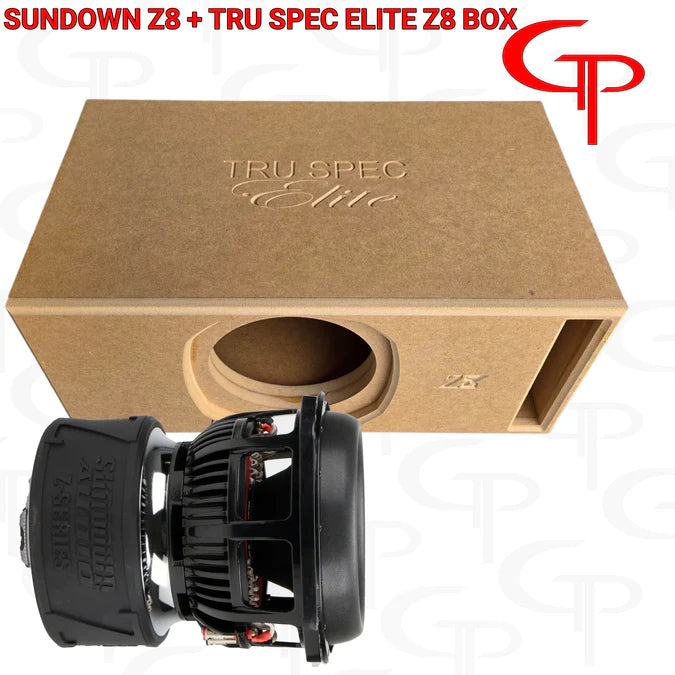 *DOORBUSTER* LOADED SUNDOWN Z8 8" SUBWOOFER + TRU SPEC ELITE Z8 ENCLOSURE