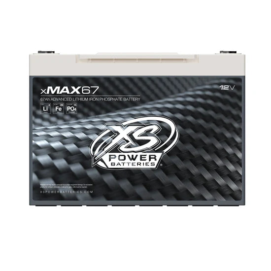 XS Power XMAX 67 Lithium Battery w/ 6 Spot Bolt Down Terminals 67AH