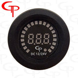 GP Car Audio Digital Volt Gauge with LED Voltage Indicator (12V)