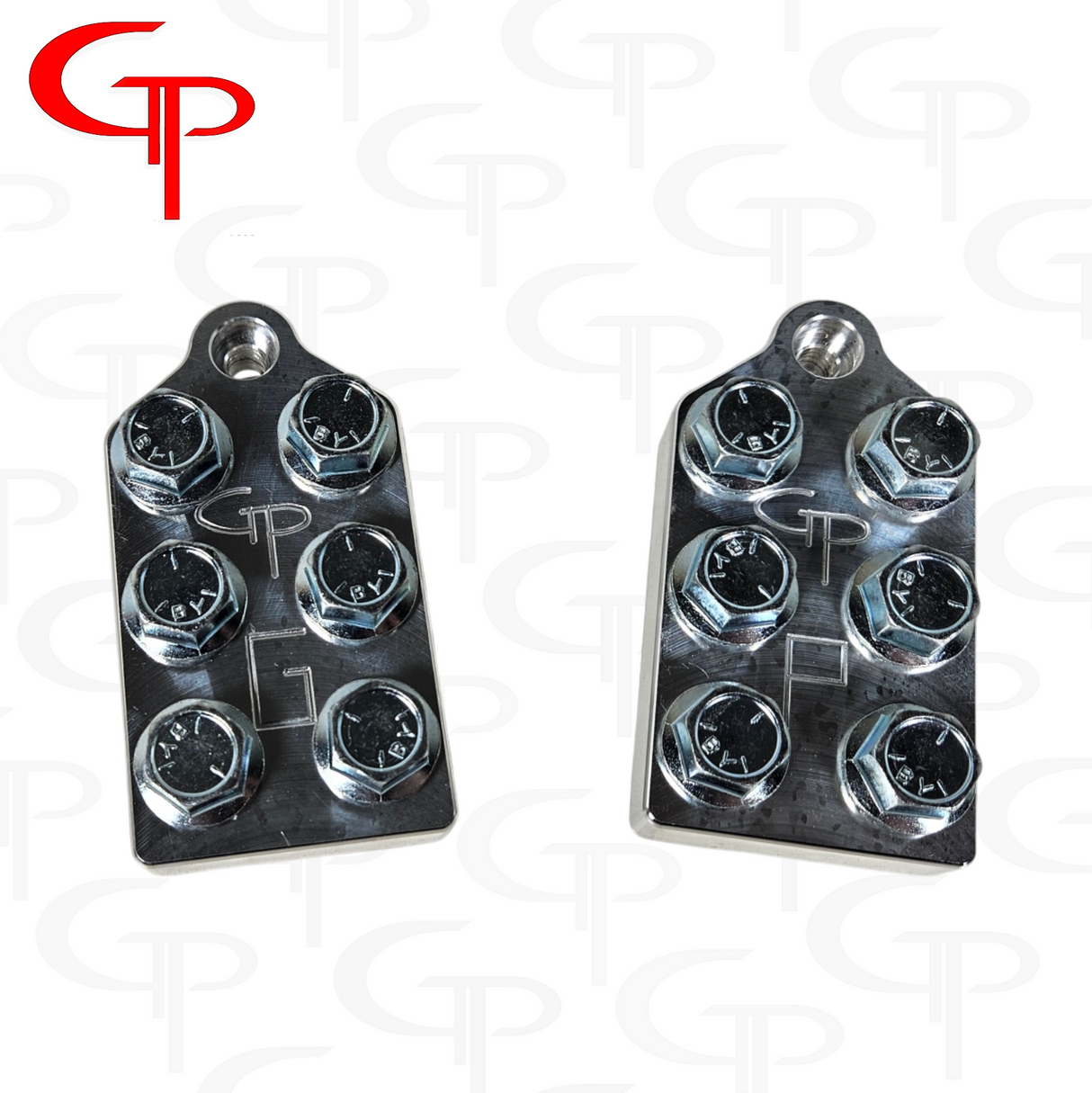 GP Audio Bolt Down Style 6 Spot Machined Battery Terminals