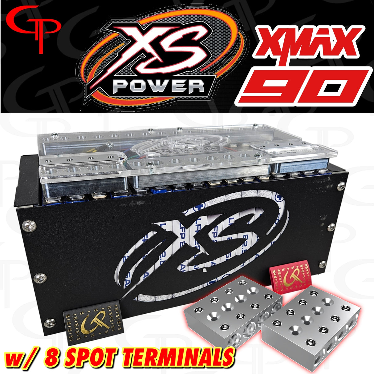 XS Power XMAX 90 DIY Lithium Battery + 8 Spot Terminals