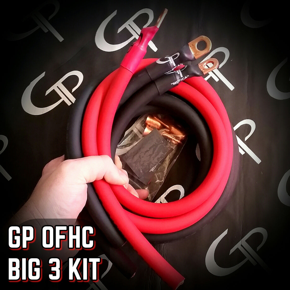 1/0 AWG Big 3 Upgrade Kit GP Merica NO BS OFHC CABLE