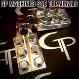 GP Audio V2 SAE Style 6 Spot Machined Battery Terminals