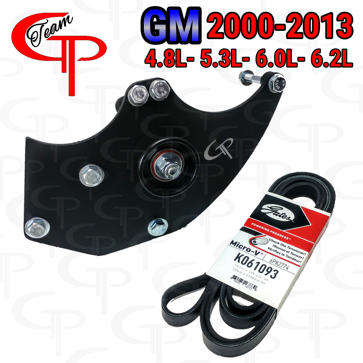 Team GP DUAL Alternator Bracket 2000-2013 GM 4.8L- 5.3L- 6.0L-6.2L