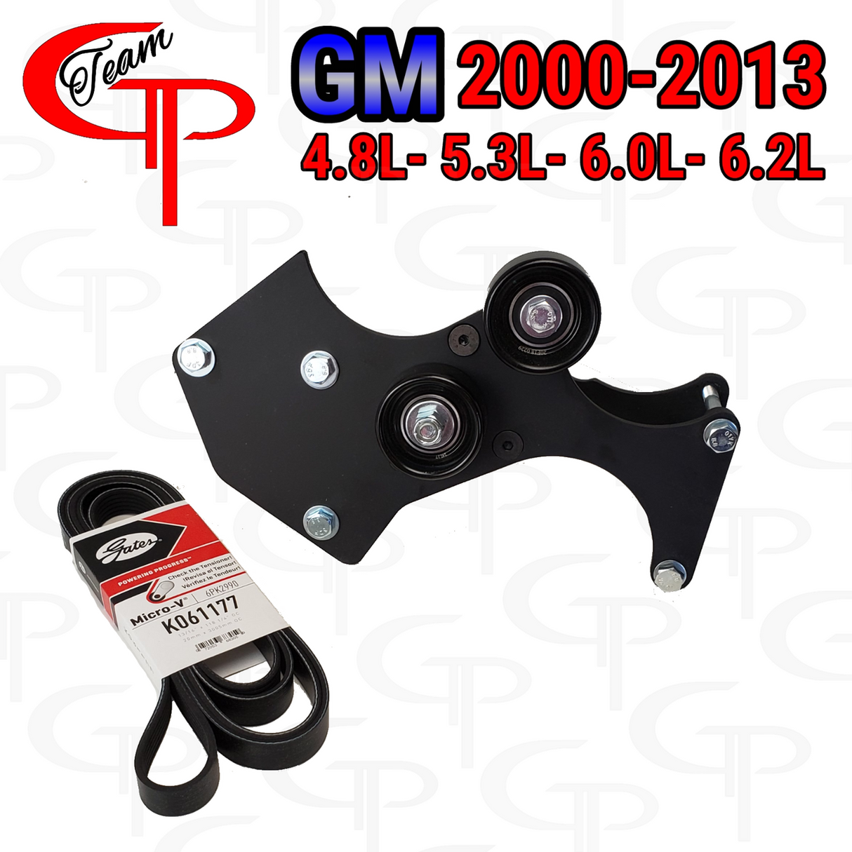 Team GP TRIPLE Alt Bracket 2000-2013 GM 4.8L- 5.3L- 6.0L-6.2L