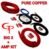 GP 1/0 AWG Big 3 + Amp Wiring Kit